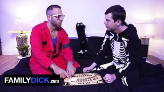 Ouija Fuck My Ass? Step Daddy Comforts Scared Step Son - Hot Halloween Special