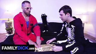 Ouija Fuck My Ass? Step Daddy Comforts Scared Step Son - Hot Halloween Special