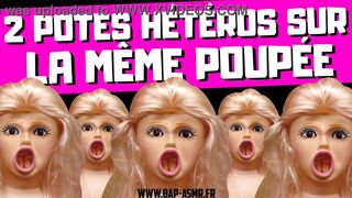 2 straight friends fuck a doll 2