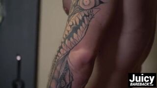 Muscle hunk Scott Ambrose shows handsome Titus how to fuck