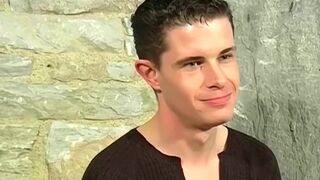 Hot UK twink Marc sprays big load after hot solo jerk off