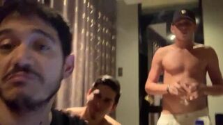 sexy hetero dudes playing around and not letting me work