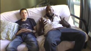 Amateur twink teen goes black