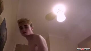 British Twink Harry Alexander Pleases His Throbbing Cock
