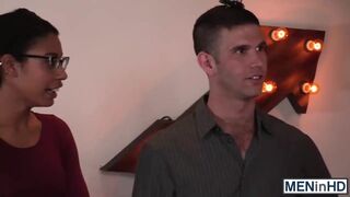 Classy jocks engage in deep anal fucking after a classy dinn