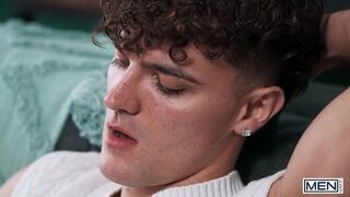 MEN - Aaron Elias Is Shocked When He Catches His Boyfriend Sam Ledger And His Stepdad Fucking In The Bedroom