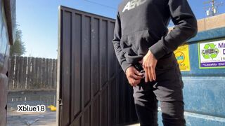 Hot young man gets naked in different parts of the city