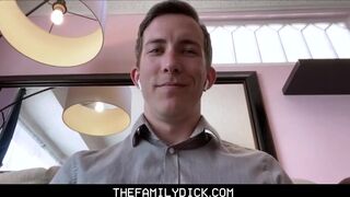 Cute Young Twink StepBrother With StepBrother While Giving Computer Presentation