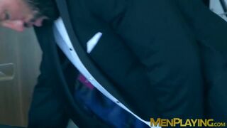 Executives Donato Reyes and Emir Boscatto analriding rough