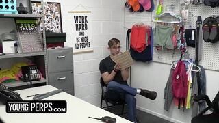 Security Orders Cute Thief To Bend Over The Desk