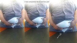 Covered my desk in cum