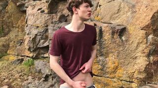Rocks and cock ! BOY HAS BIG DICK ! HORNY / CUTE