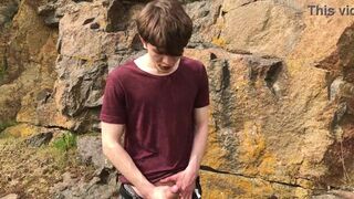 Rocks and cock ! BOY HAS BIG DICK ! HORNY / CUTE