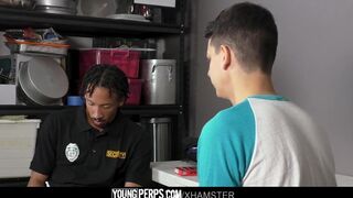 Tall Boy Punished And Fucked By Security