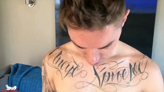 Zak pulls out a dildo & it magically disappears up his ass