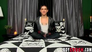 Adorable pierced and tattooed solo twinkie stuffs his ass