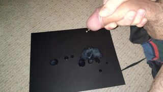 Precum Cum from Hard Curved Dick