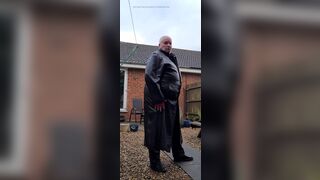 Leather Trench and Pants