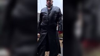 Leather Trench and Pants