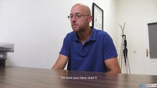 DIRTY SCOUT 195 - Bald Dude Goes For An Interview But Gets His Ass Pounded Instead