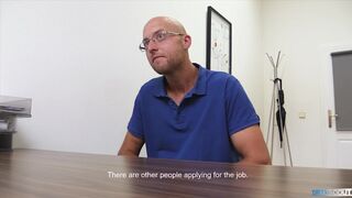 DIRTY SCOUT 195 - Bald Dude Goes For An Interview But Gets His Ass Pounded Instead