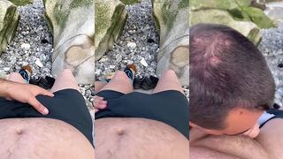 Jordy Suckt Sam on the Beach