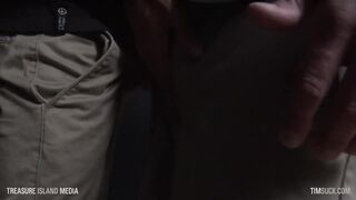 Pierced punks facefucking and cum eating