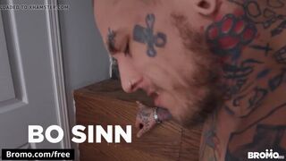 Tattooed man with big cock loves to fuck handsome men