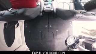 Hot Bear Stepdad Punish Fucks Twink Stepson In His Car