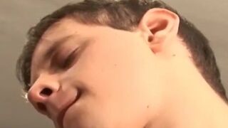 Essex lad takes cock in ass and mouth at the same time