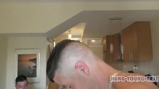 shoots in arse n mouth & over Stunning Bio boys 9 cock 2 fuck him BB HARD