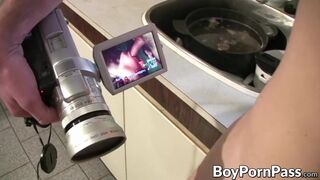 Peter May and Palmer Lewis screwing adventurously indoors