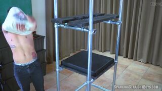 Straight Boy Locked in a Spanking Tower