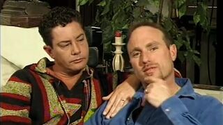 Hairy man taking it from the ass while masturbates