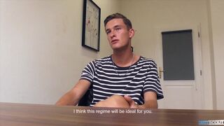 DIRTY SCOUT 206 - Twink With Striped Shirt Has To Get Dirty To Earn The Job