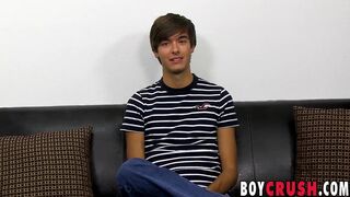 Cute little Jason Steel wanking while fingering his ass