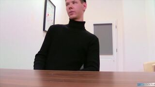 DIRTY SCOUT 228 - Amateur Skinny Twink Gets Barebacked In The Back Of The Office