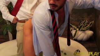 Men Suited Hunk Xavi Duran Anal Breeds Nicolas Brooks