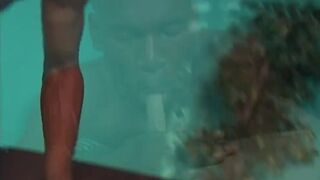 Black cock makes a shy white guy cum hard