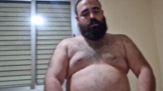 Three Hairy Bears Fill a Chubby Guy's Ass with Cumshots