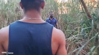 Taking cocks from Guilherme Gaucho in the park.