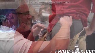 Twink has crush on his stepdad and ends up barebacked hard