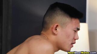 Hot jock fucks gay asian stripper bareback