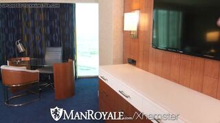 Man Porn watching interrupted with real fuck