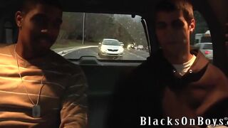 Blaze Having His First Black Cock Experience