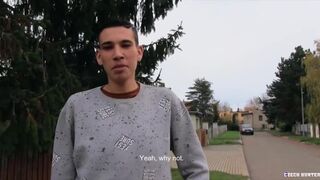 CZECH HUNTER 486 - Tall Basketball Player Gets Barebacked For The First Time