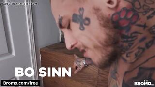 Tattooed man with big cock loves to fuck handsome men