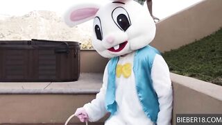 Gay bunny drilled and rides