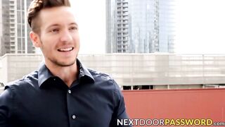 Cute jock dripping precum while jerking off