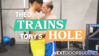 Hot Twink Rails Muscly BBC At Gym - Theo Brady, Tony Genius